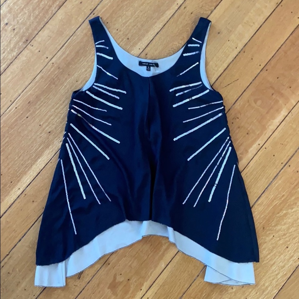 New Naked Zebra top sz S